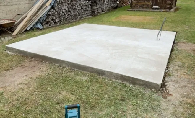 Installation d'un abri de jardin en composite à Nouvion, Berck, FF - CREABOIS