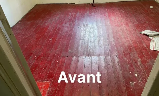 pose de plancher en chêne massif a rue 80120, Berck, FF - CREABOIS