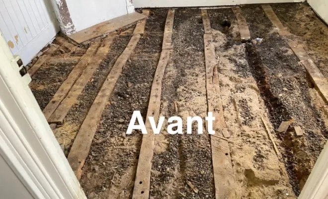 pose de plancher en chêne massif a rue 80120, Berck, FF - CREABOIS