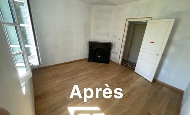 pose de plancher en chêne massif a rue 80120, Berck, FF - CREABOIS