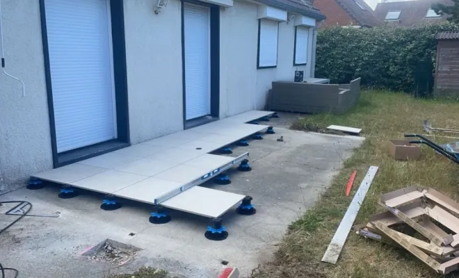 Création de terrasse carrelée , Berck, FF - CREABOIS