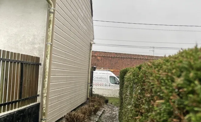 Isolation sous bardage pvc sur la commune de Vron , Berck, FF - CREABOIS