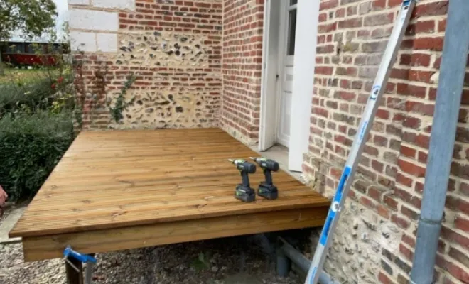 Creation d'une terrasse bois , Berck, FF - CREABOIS
