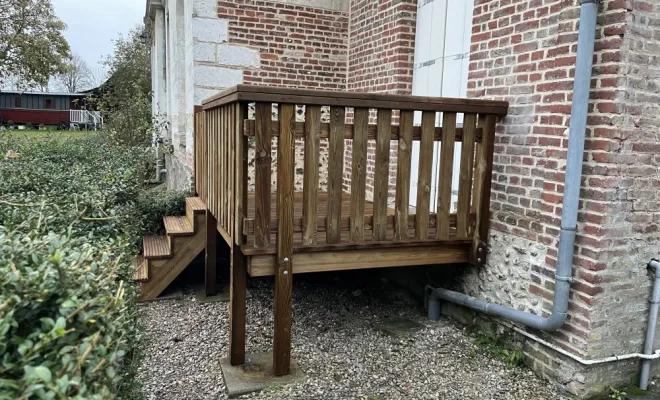 Creation d'une terrasse bois , Berck, FF - CREABOIS