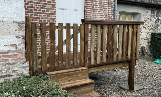Creation d'une terrasse bois , Berck, FF - CREABOIS