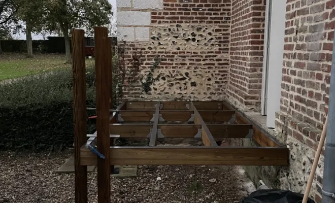 Creation d'une terrasse bois , Berck, FF - CREABOIS